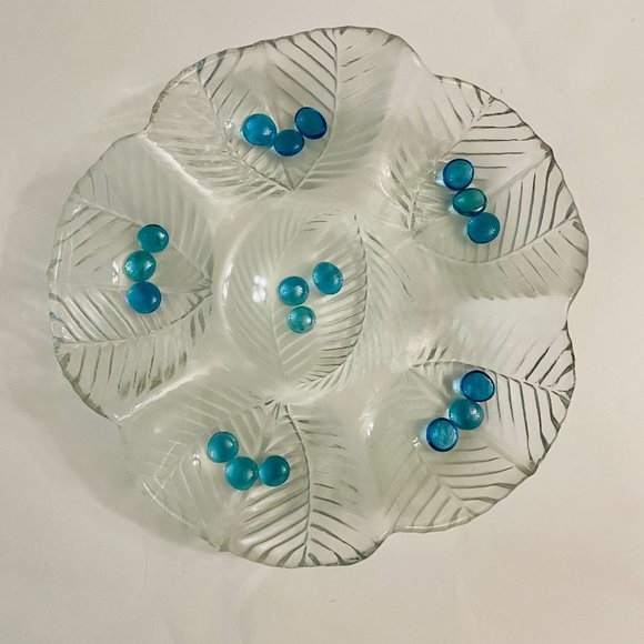 Stylesetter Thick Heavy Frosted Glass Platter Serving Tray Over 3lbs - Picture 6 of 12